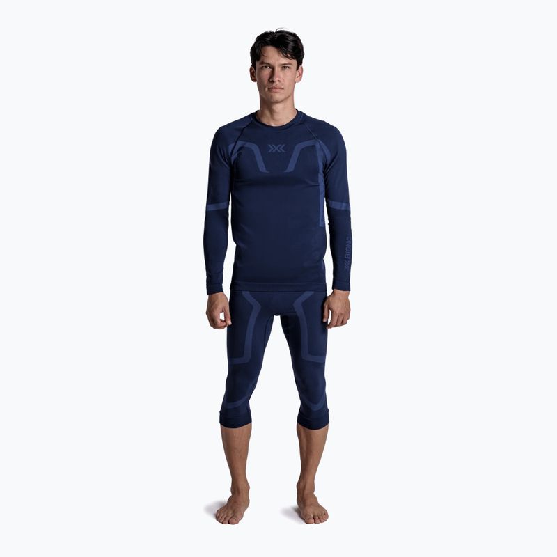 Men's thermal trousers X-Bionic X-Ential 3/4 marine 2