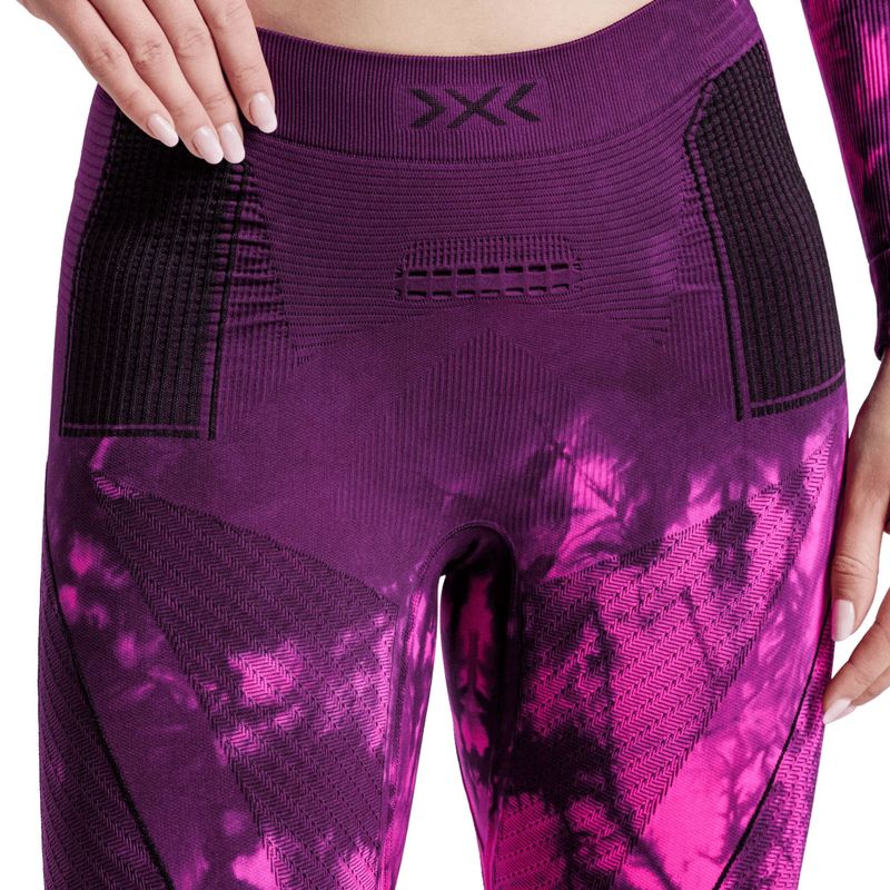 Thermal trousers X-Bionic Energy Accumulator Wild tiedye x black/fluo pink 3