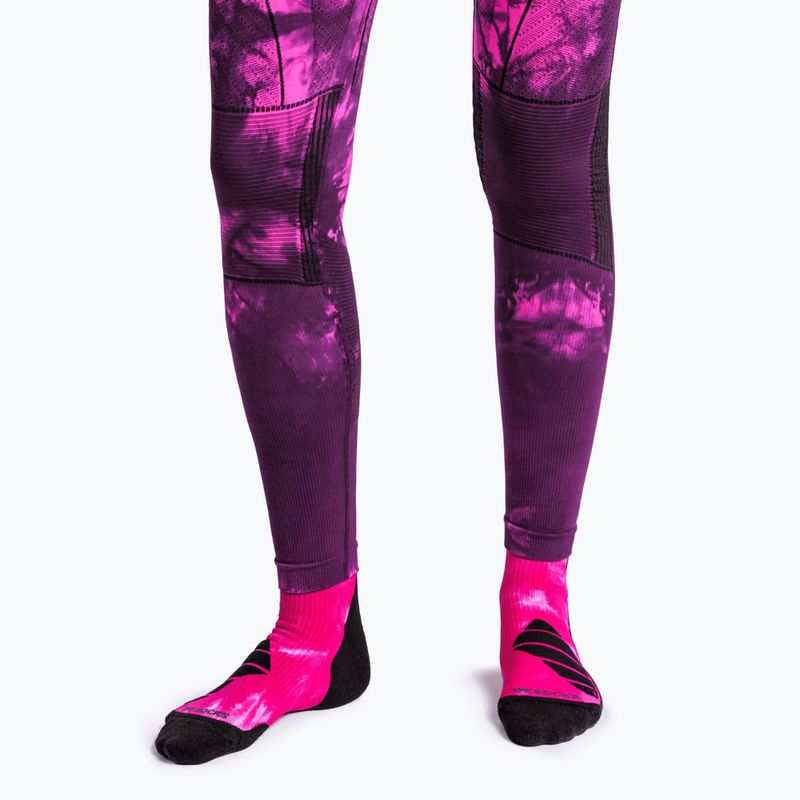 Thermal trousers X-Bionic Energy Accumulator Wild tiedye x black/fluo pink 5