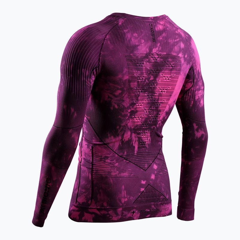 Thermal sweatshirt X-Bionic Energy Accumulator Wild LS tiedye x black/fluo pink 2