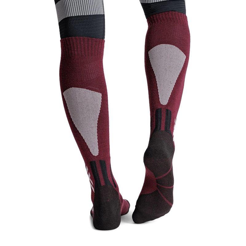 Ski socks X-Socks Ski Discover Merino Otc oxide red 3