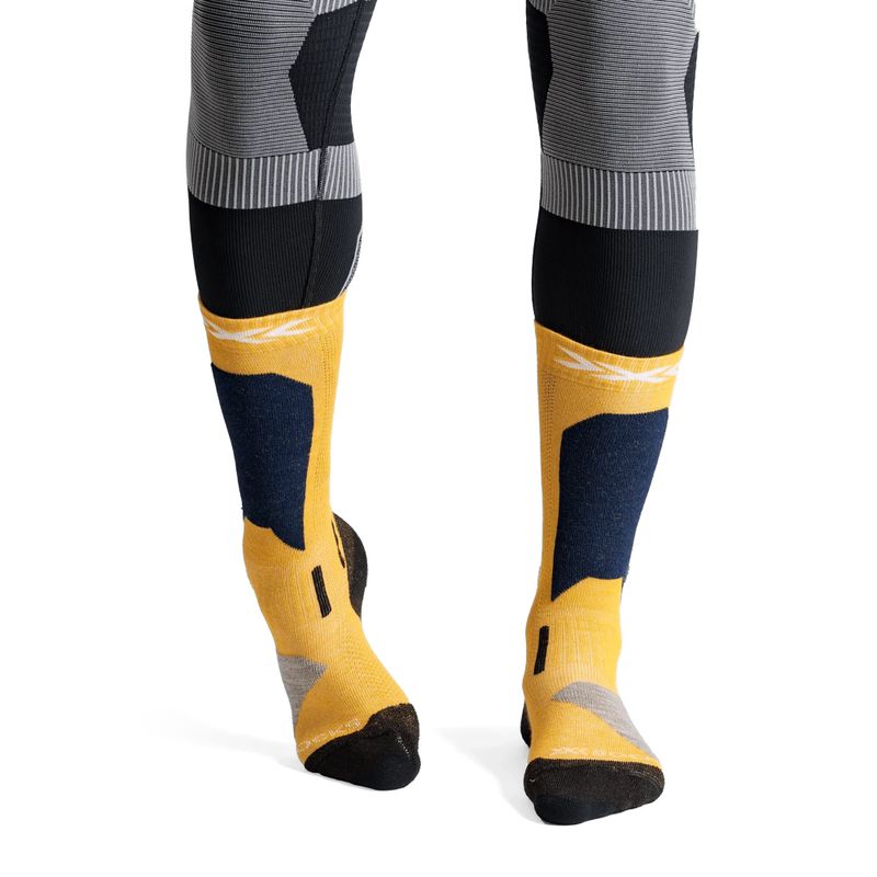 Children's ski socks X-Socks Ski Discover Otc yellow 2