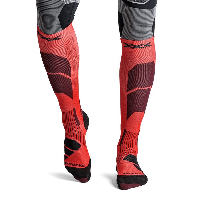 Ski socks X-Socks Ski Perform Otc hot red 2