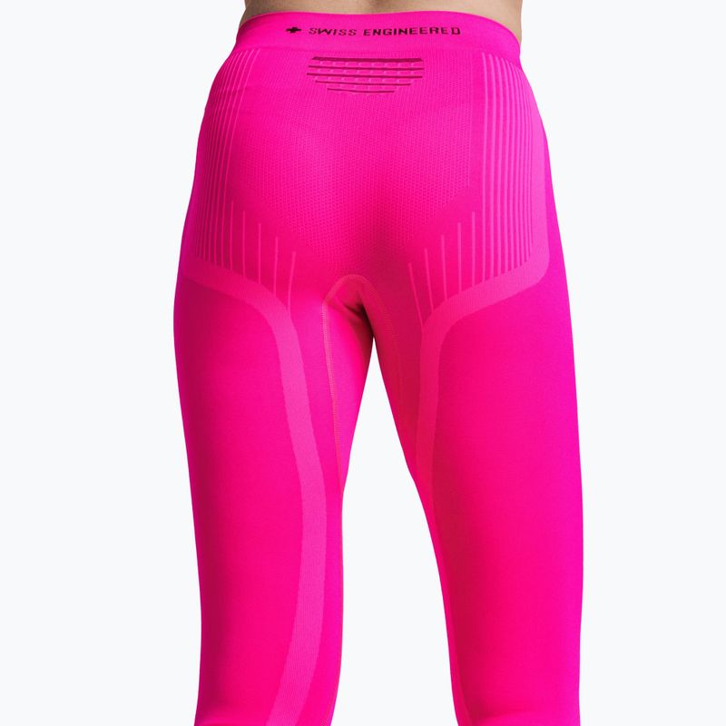 Women's thermal trousers X-Bionic Invent Graphics fluo pink/x white 5