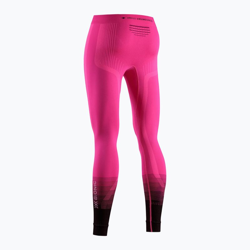 Women's thermal trousers X-Bionic Invent Graphics fluo pink/x white 9
