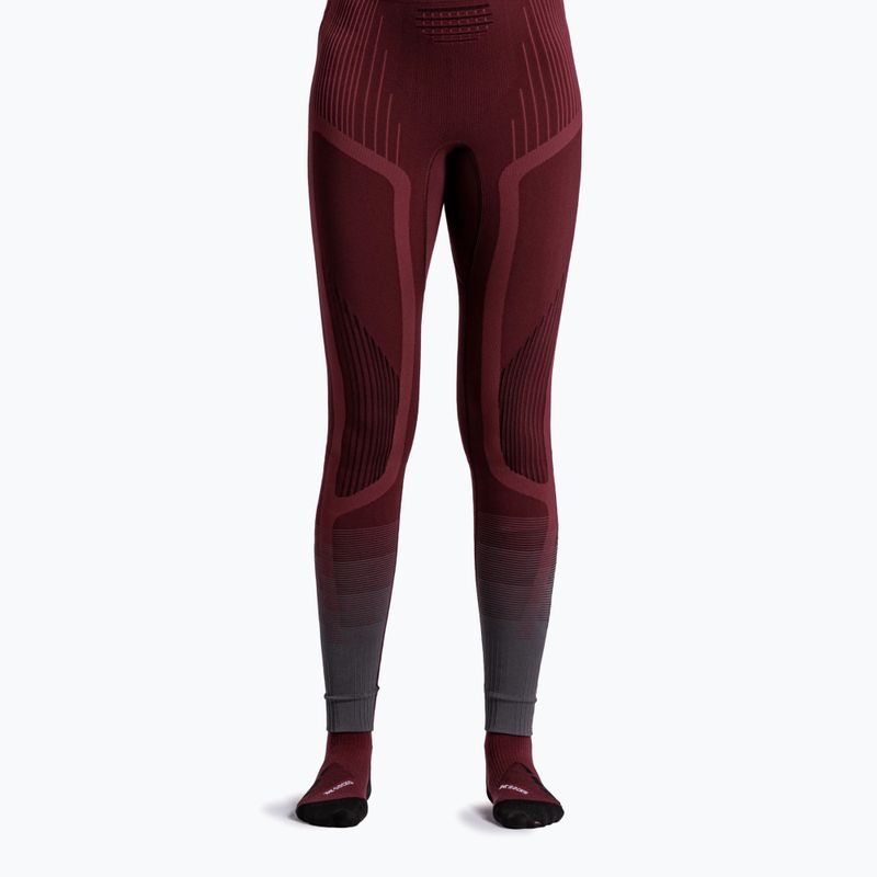 Women's thermal trousers X-Bionic Invent Graphics oxide red/x black