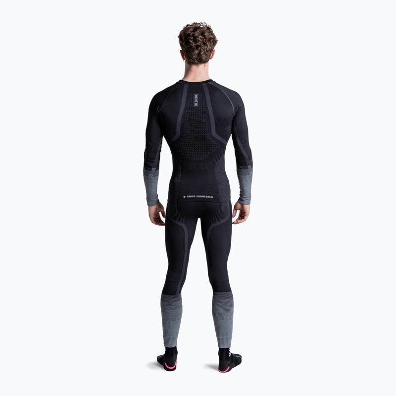 Men's thermal sweatshirt X-Bionic Invent Graphics LS x black/dark grey 4