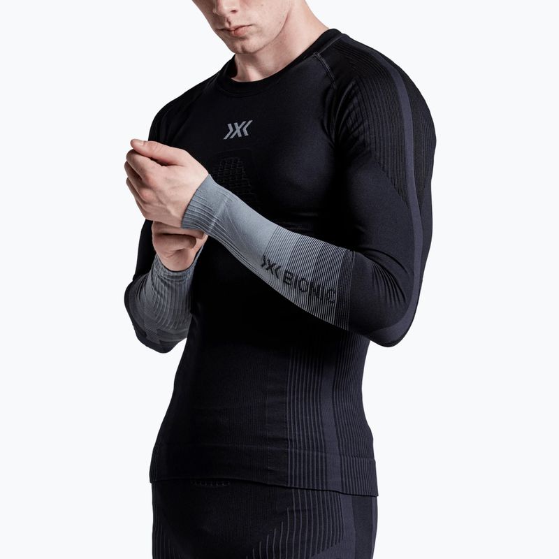 Men's thermal sweatshirt X-Bionic Invent Graphics LS x black/dark grey 5