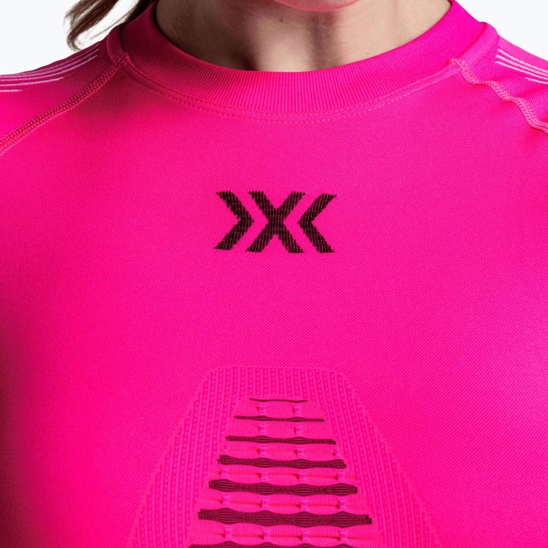 Women's thermal sweatshirt X-Bionic Invent Graphics LS fluo pink/x white 7