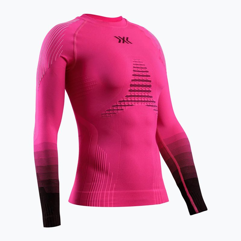 Women's thermal sweatshirt X-Bionic Invent Graphics LS fluo pink/x white 11
