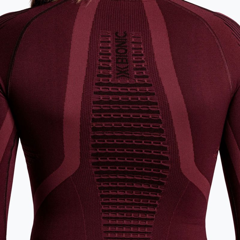 Women's thermal sweatshirt X-Bionic Invent Graphics LS oxide red/x black 8