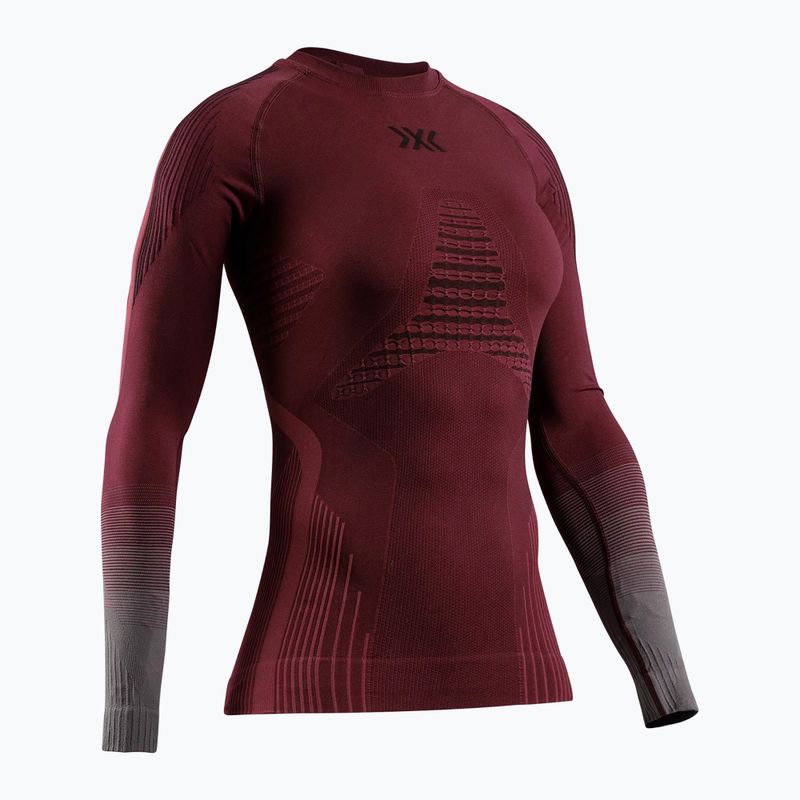 Women's thermal sweatshirt X-Bionic Invent Graphics LS oxide red/x black 10