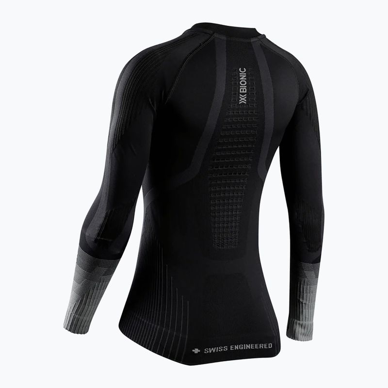 Women's thermal sweatshirt X-Bionic Invent Graphics LS x black/dark grey 2