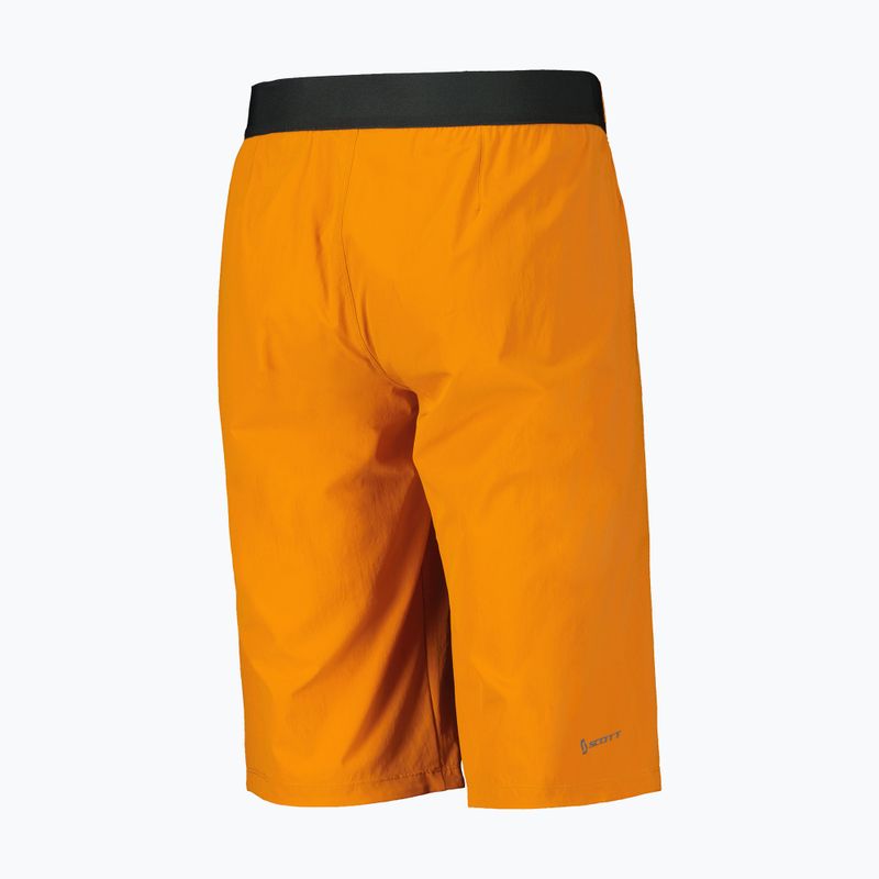 Men's SCOTT Trail Vertic copper orange cycling shorts 2