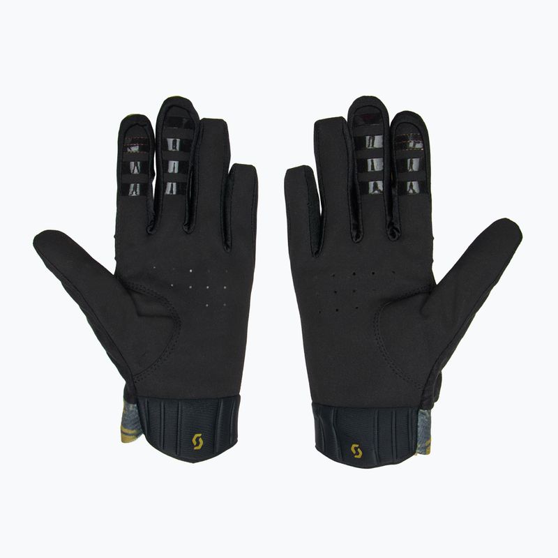SCOTT Ridance dark purple/mud green cycling gloves 3