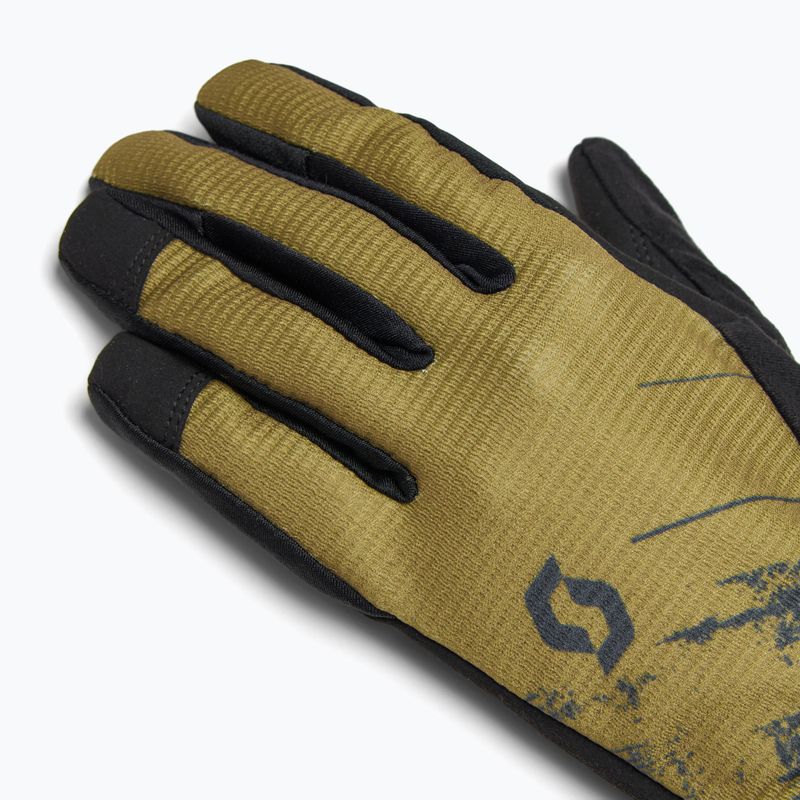 SCOTT Ridance dark purple/mud green cycling gloves 5