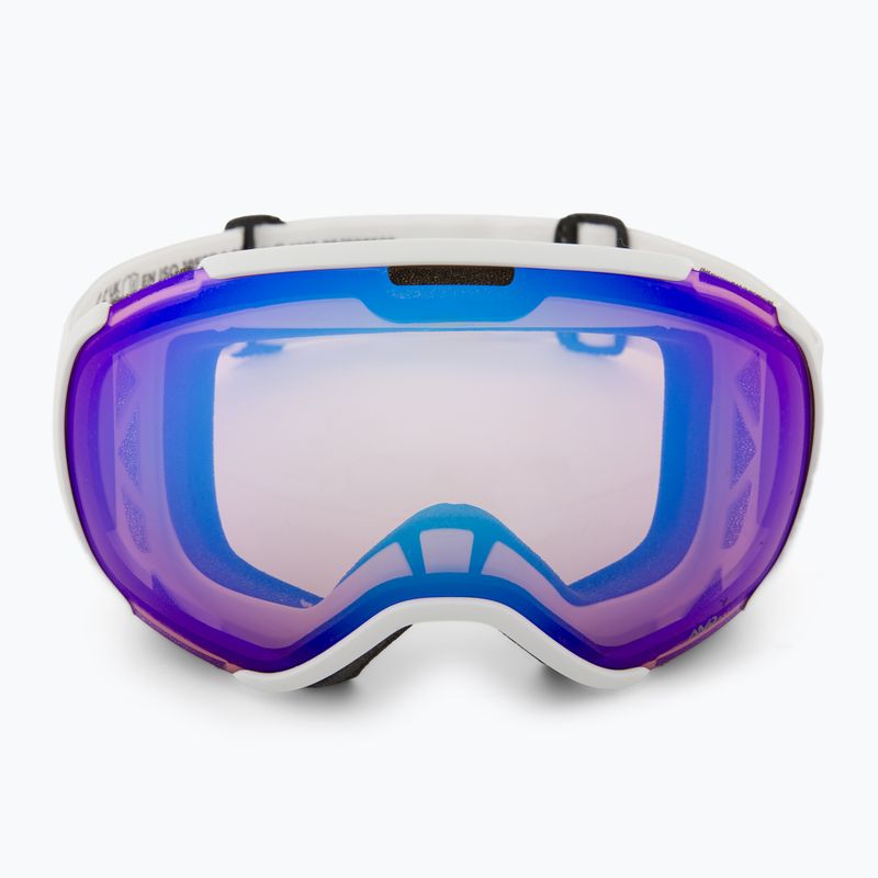 Ski goggles SCOTT Faze II mineral white/amp iluminator blue chrome 2