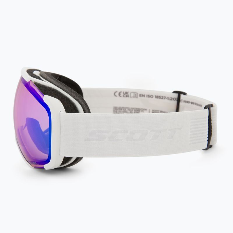 Ski goggles SCOTT Faze II mineral white/amp iluminator blue chrome 4
