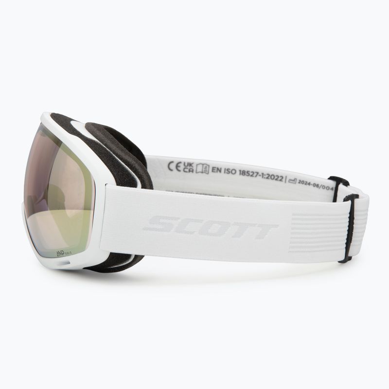 SCOTT Unlimited II OTG LS mineral white/light sensitive bronze chrome ski goggles 4