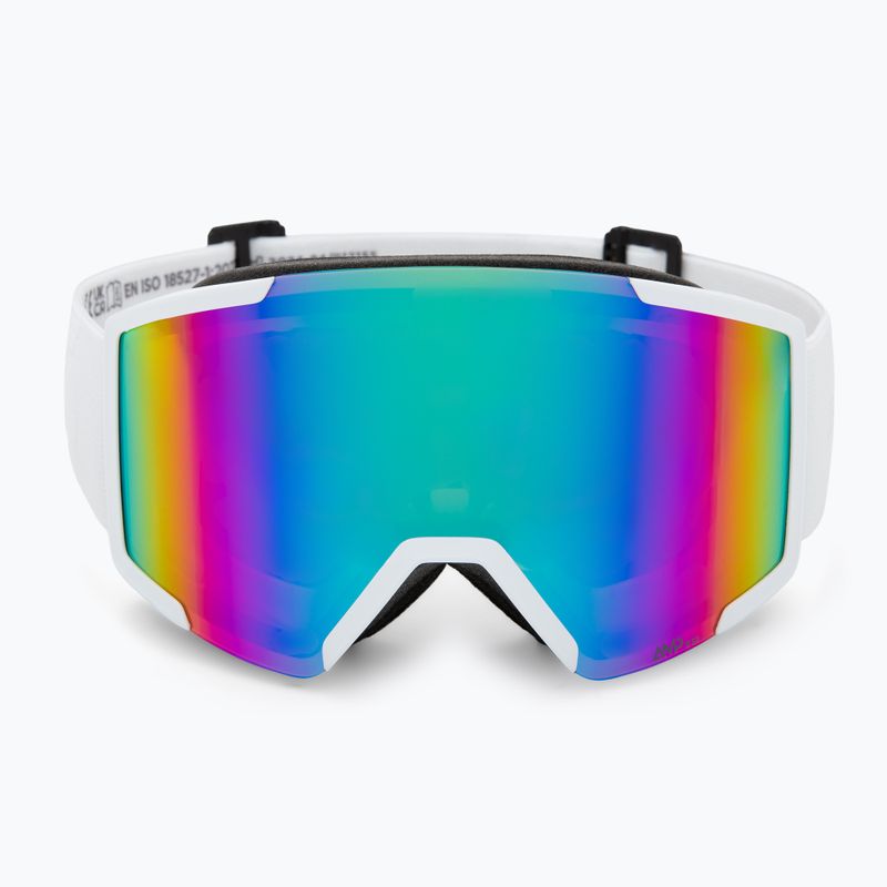 Ski goggles SCOTT Shield mineral white/amp teal chrome 2