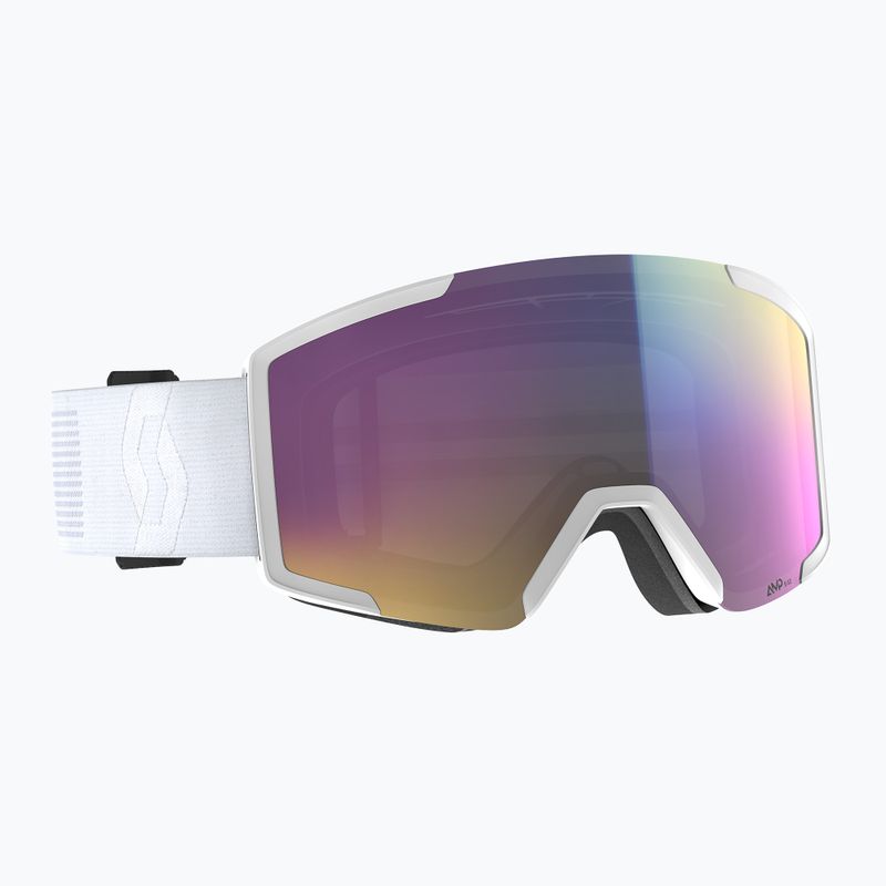 Ski goggles SCOTT Shield mineral white/amp teal chrome