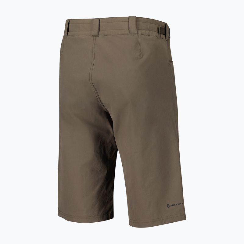 Men's SCOTT Trail Flow shadow brown cycling shorts 2