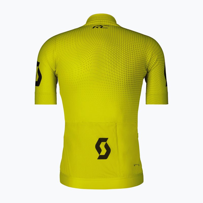 Men's SCOTT RC Pro cycling jersey sulphur yellow/black 2