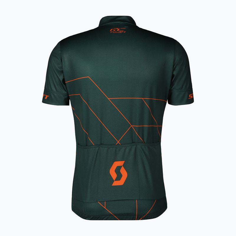 Men's SCOTT RC Team 20 aruba green/braze orange cycling jersey 2