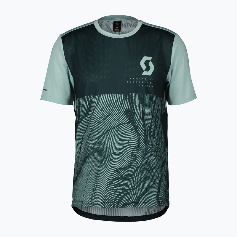 SCOTT Trail Vertic men's cycling jersey aruba green/mineral green
