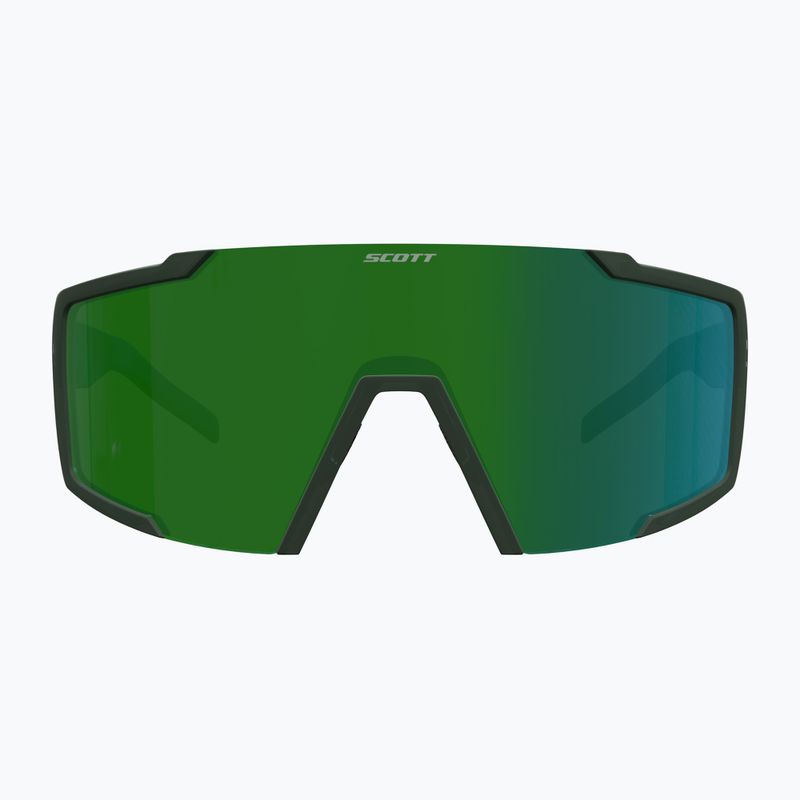 SCOTT Shield kaki green/green chrome sunglasses 2