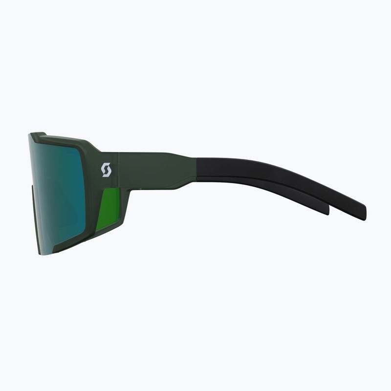 SCOTT Shield kaki green/green chrome sunglasses 3