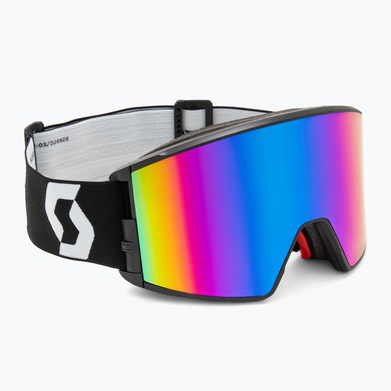 SCOTT React mineral black/white/enhancer teal chrome/pro green ski goggles 2