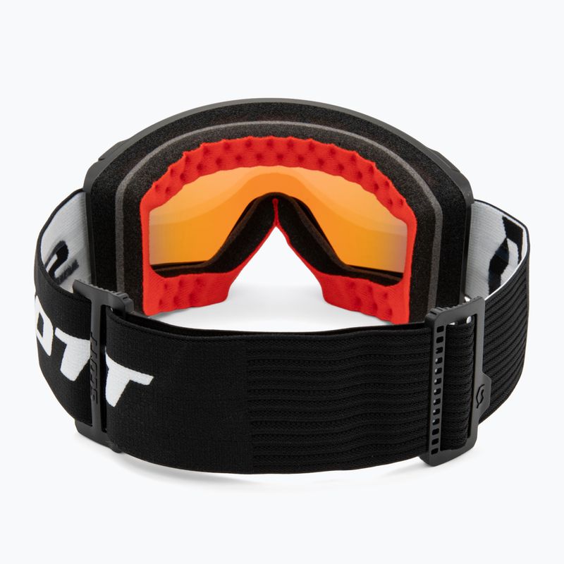 SCOTT React mineral black/white/enhancer teal chrome/pro green ski goggles 4