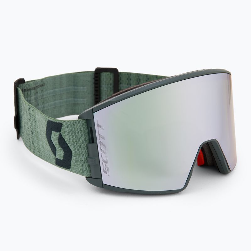 SCOTT React AMP Pro soft green/black/amp pro white chrome/pro green ski goggles 2