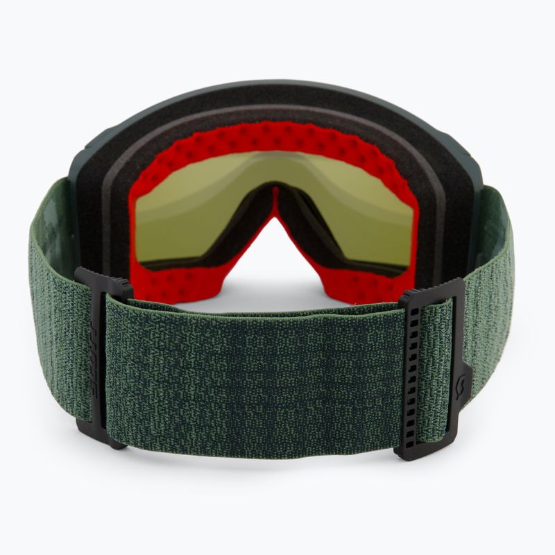 SCOTT React AMP Pro soft green/black/amp pro white chrome/pro green ski goggles 4