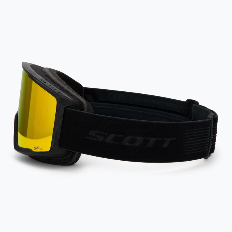 SCOTT Factor Pro mineral black/enhancer red chrome ski goggles 4