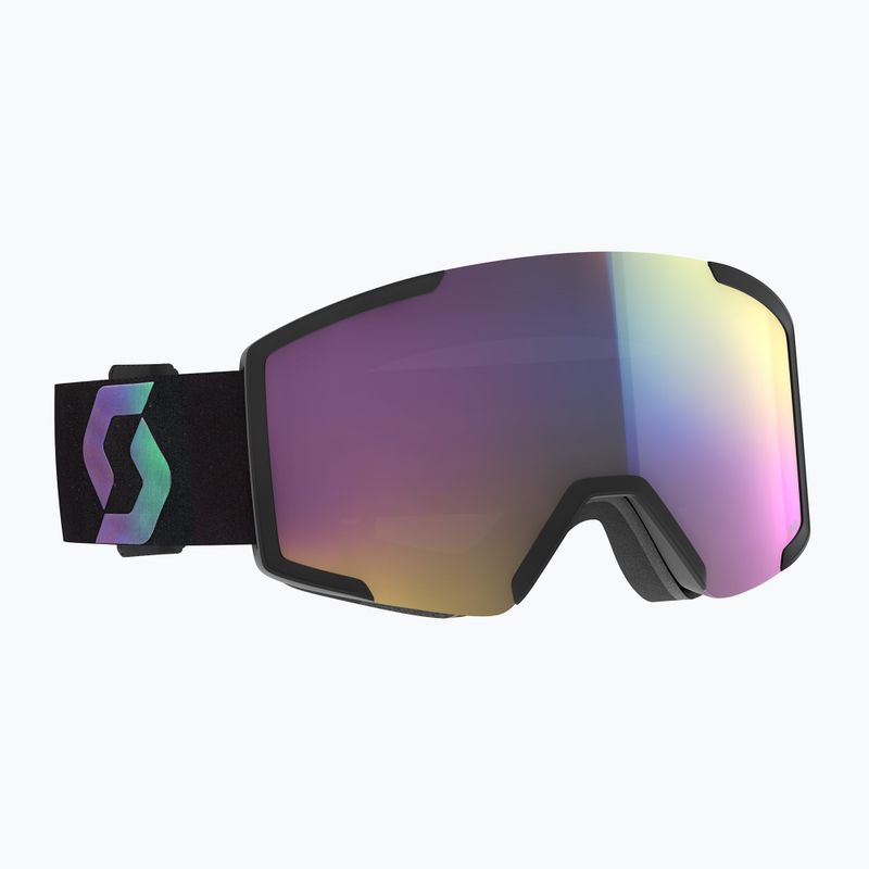 SCOTT Shield black/aurora green/enhancer teal chrome ski goggles