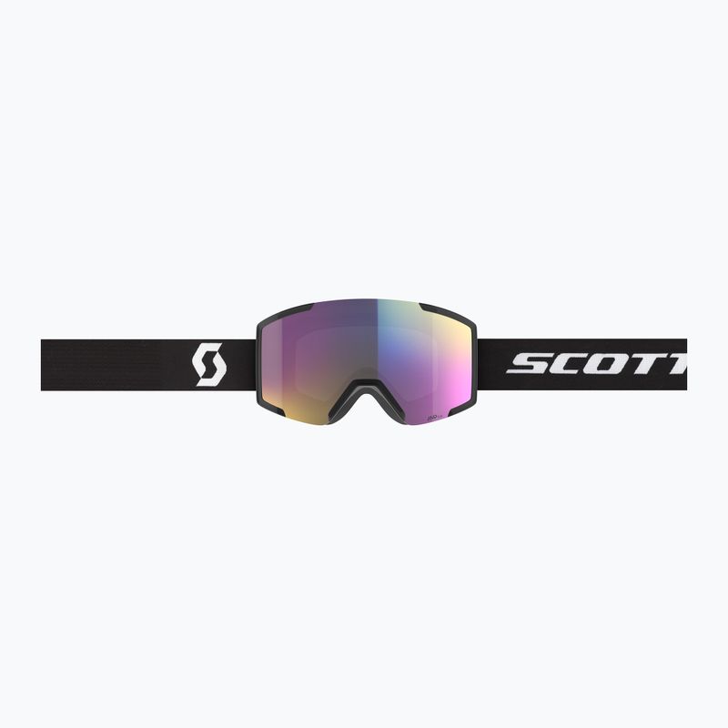 SCOTT Shield mineral black/white/enhancer teal chrome ski goggles 2