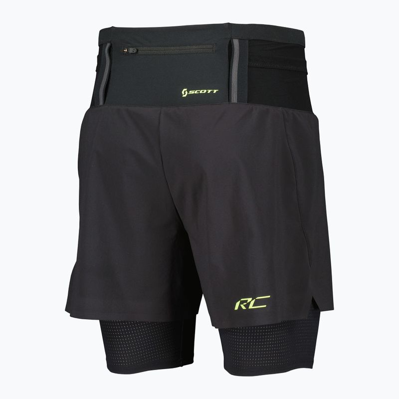 Men's running shorts SCOTT RC Run Hybrid black/yellow 2