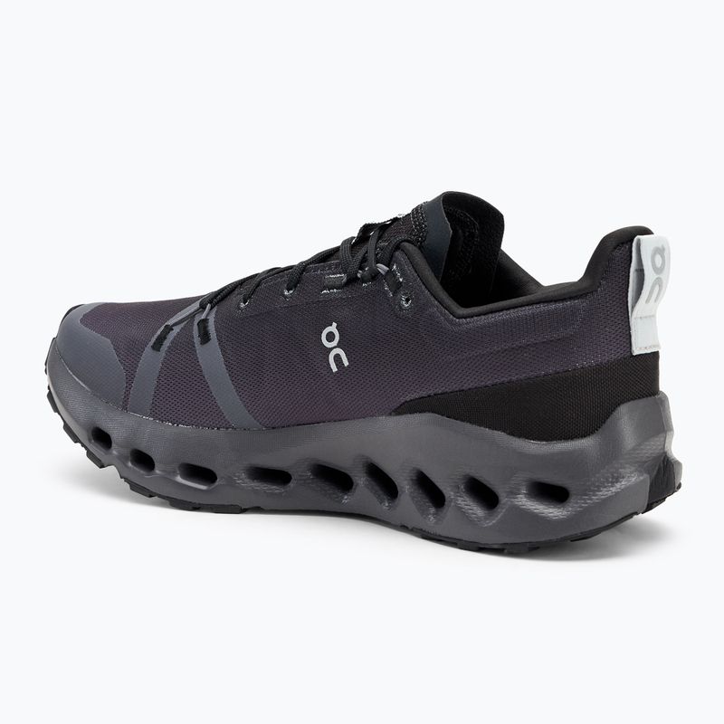 Men's On Cloudsurfer Trail Waterproof black/eclipse running shoes 3