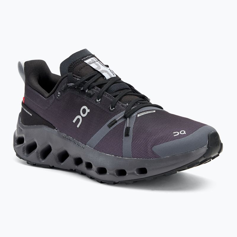 Women's running shoes On Cloudsurfer Trail Waterproof black/eclipse