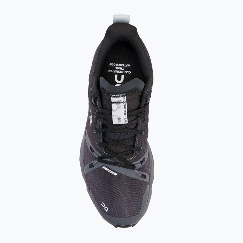 Women's running shoes On Cloudsurfer Trail Waterproof black/eclipse 5