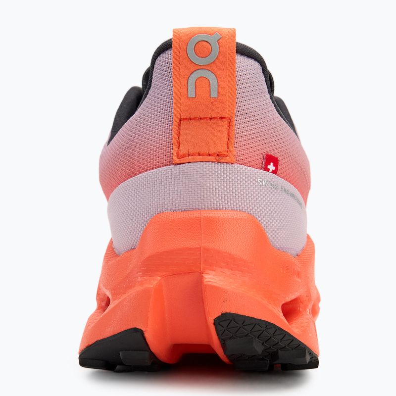 Women's On Cloudsurfer Trail Waterproof running shoes mauve/flame 6