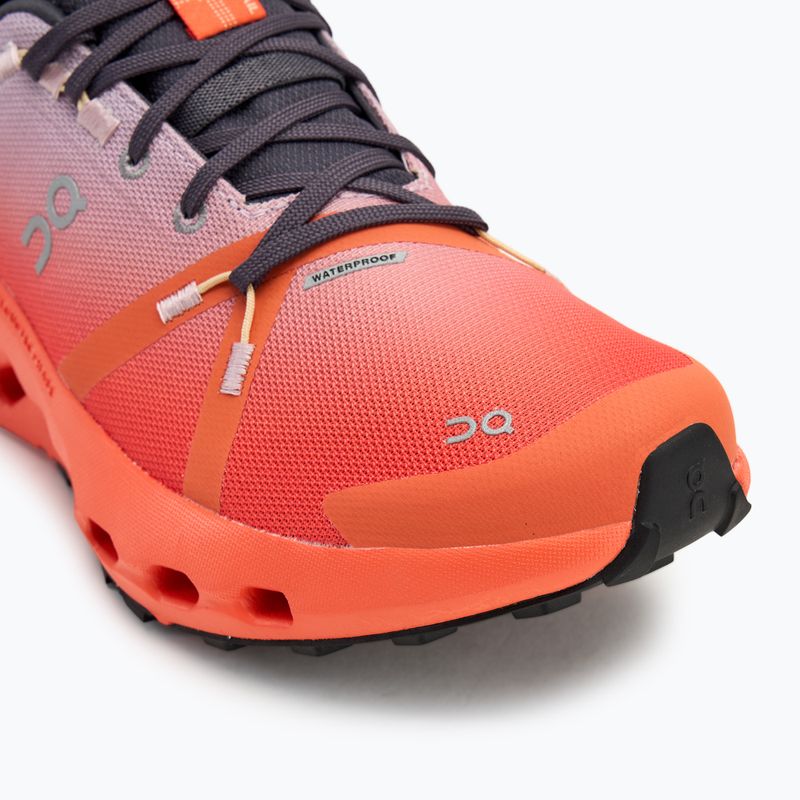 Women's On Cloudsurfer Trail Waterproof running shoes mauve/flame 7