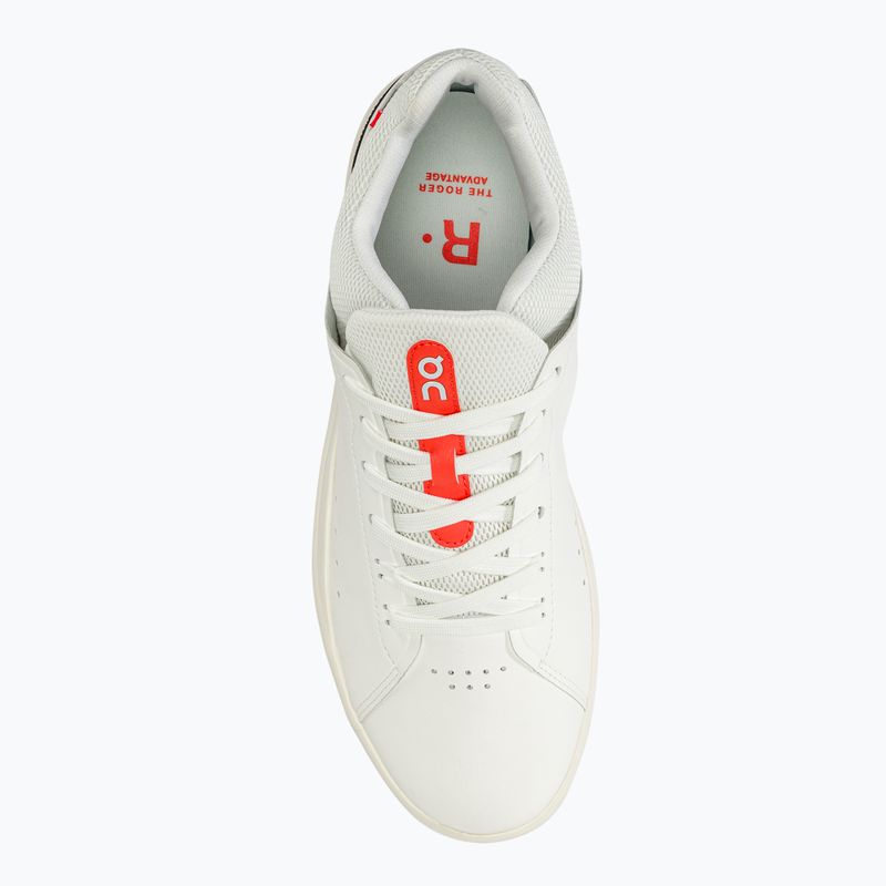 Men's On The Roger Advantage white/spice shoes 5