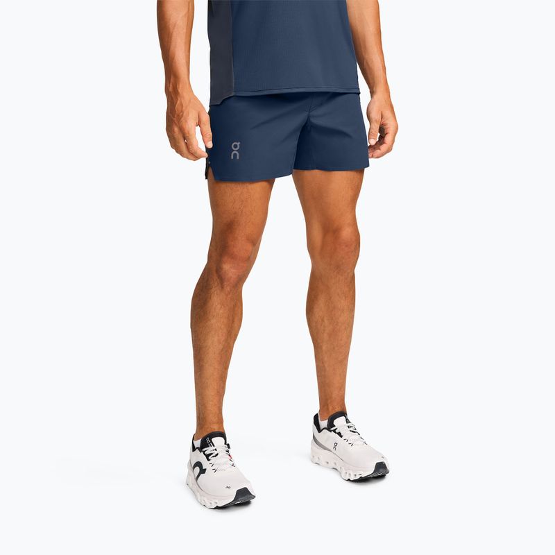 Men's On Running 5" Lightweight denim/black running shorts