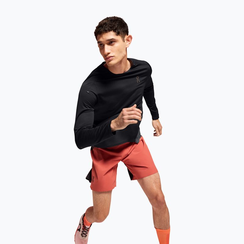 Men's On Performance Long-T black/eclipse running longsleeve 4