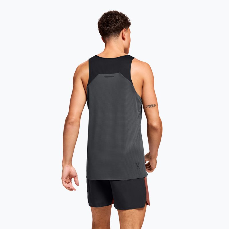 Men's running tank top On Performance Tank black/eclipse 3