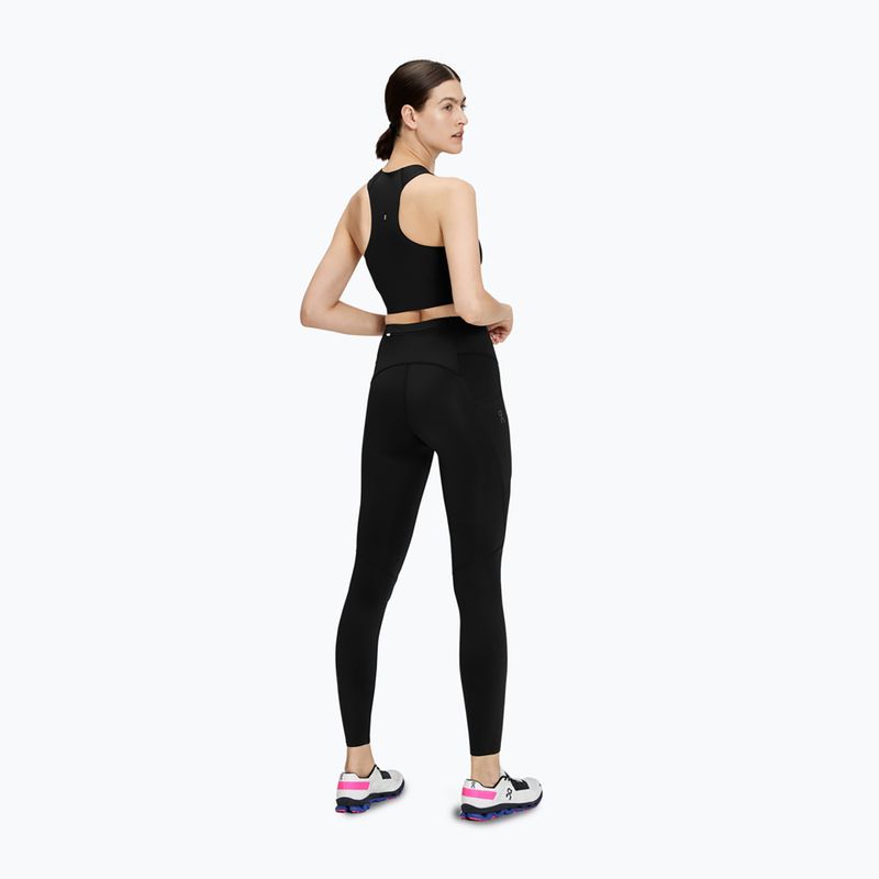 Women's running leggings On Running Performance Tights black 3