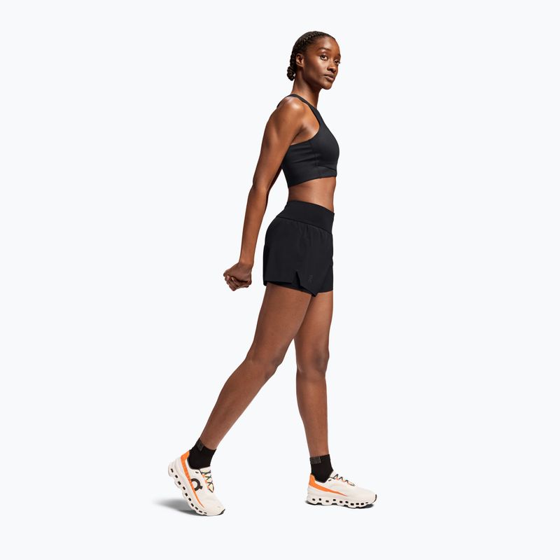 Women's running shorts On Running Running black 4